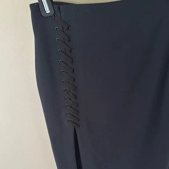 Elizabeth and James Navy Midi Pencil Skirt - Picture 2 of 4